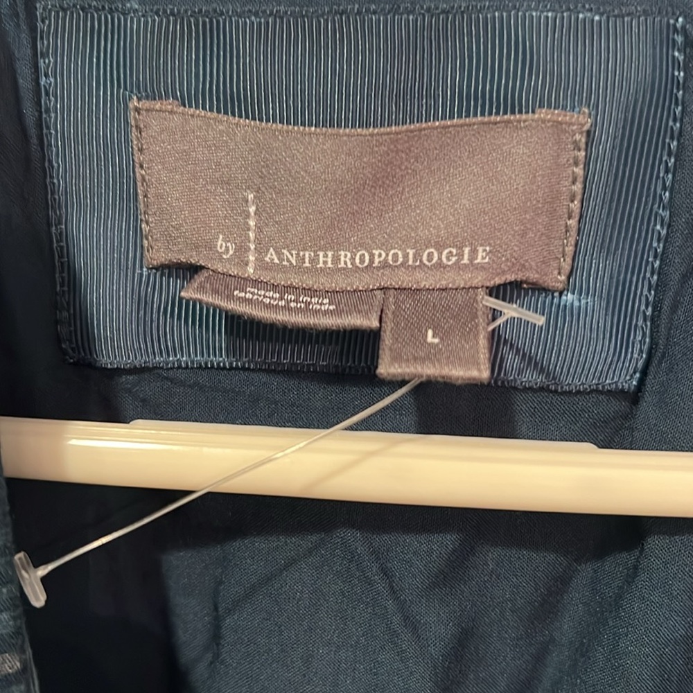Anthropologie Blue Plaid Midi Dress - Picture 2 of 4
